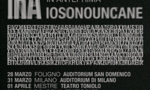 Iosonouncane presenta il nuovo lavoro 'Ira' in sette concerti di anteprima